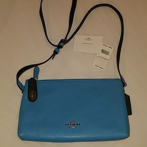 AUTHENTIC Coach crossbody in bicolor leather