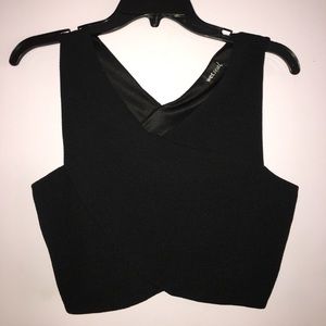 Black crop top