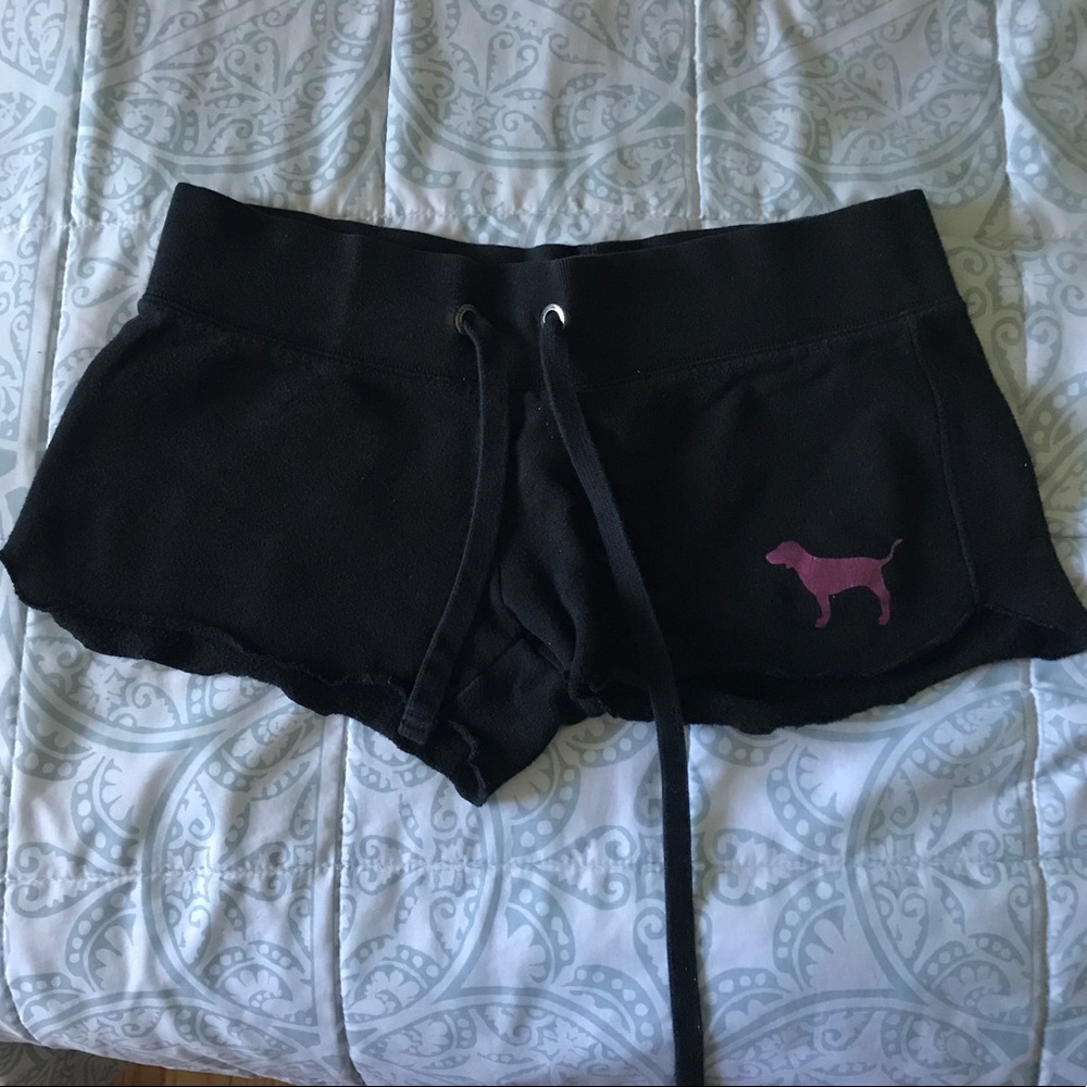 Victoria's Secret black, embellished shorts