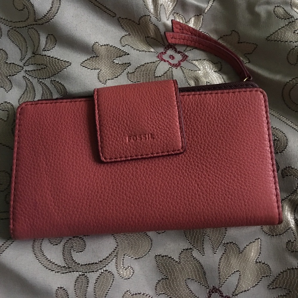 Emma RFID Tab Clutch - Fossil