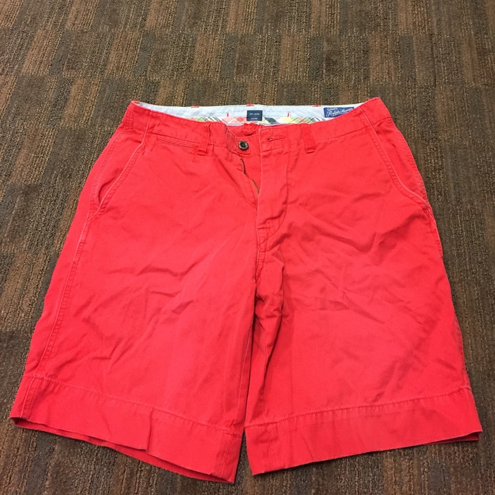 men's Ralph Lauren red shorts