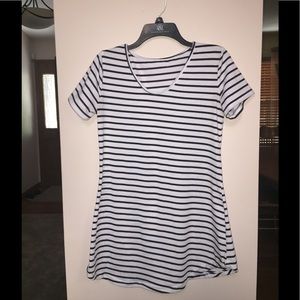 Striped t-shirt dress