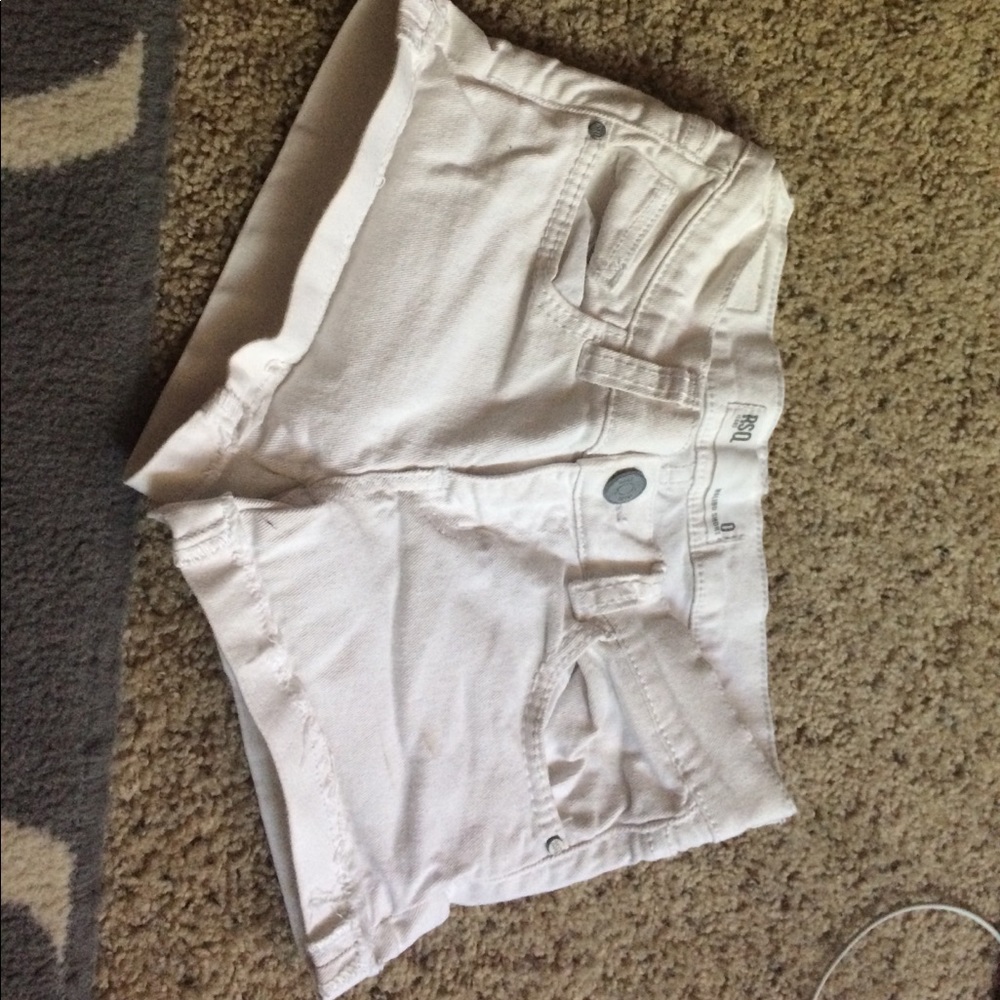 White size 0 shorts