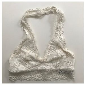 aerie boho lace halter bralette
