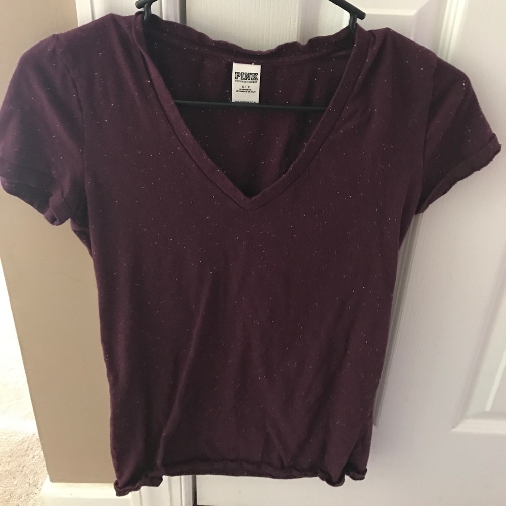 VS Pink burgundy VNeck