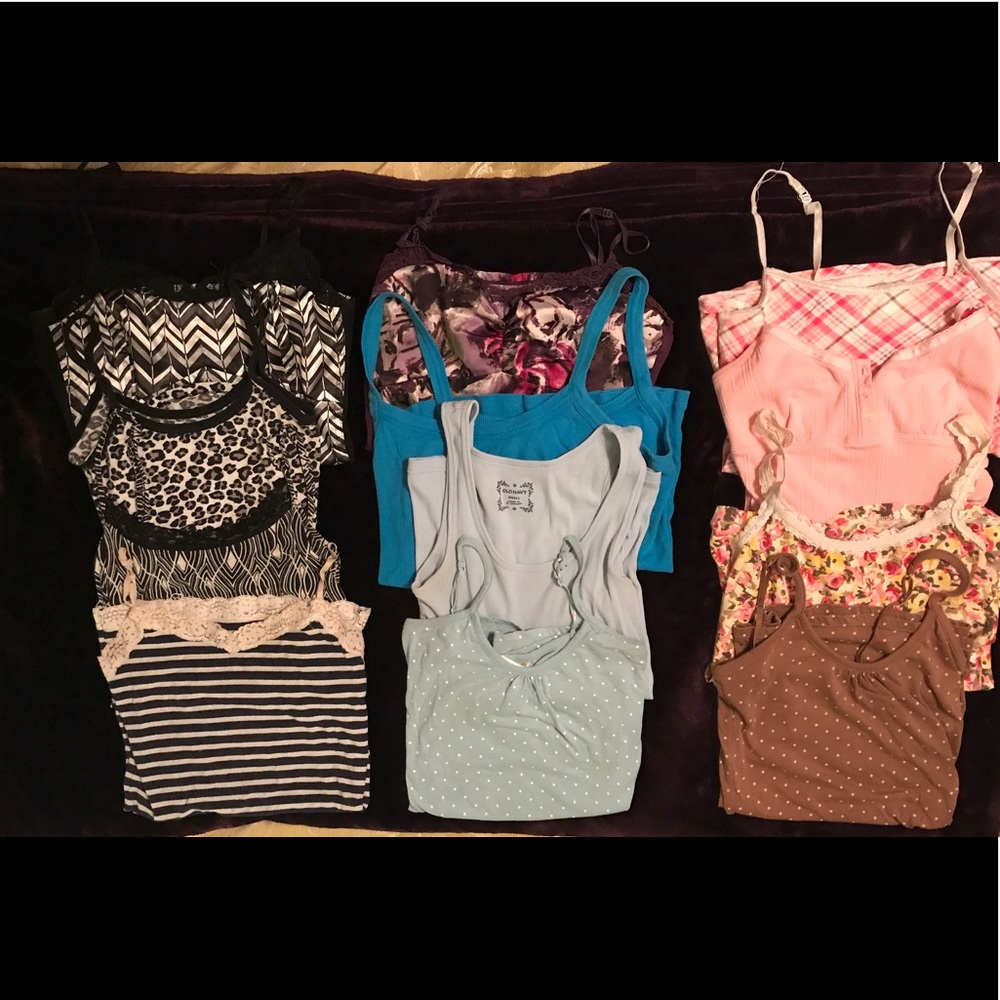 Camisoles in colorful patterns