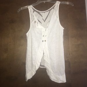 White free people tank