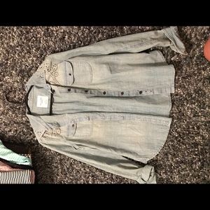 American Eagle Denim Button Down