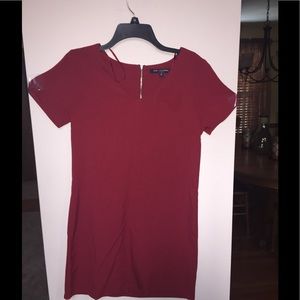 Red tee-shirt dress