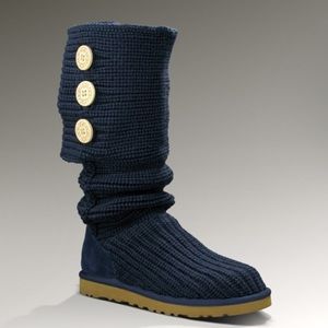Navy Blue UGG Classic Cardy Boot - 9