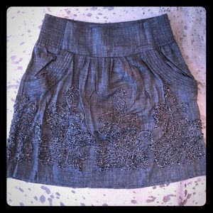 Black/Gray chambray skirt!