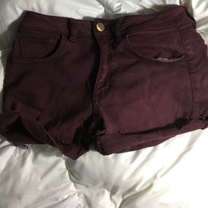 american eagle high waisted shorts