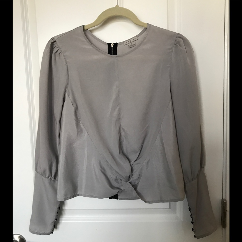 Katie K Blouse Gray in Color