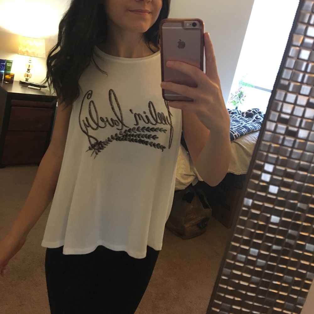 Feelin Lovely White Casual Tank Top from Target