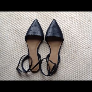 New Old Navy Blue Ankle Strap Shoes