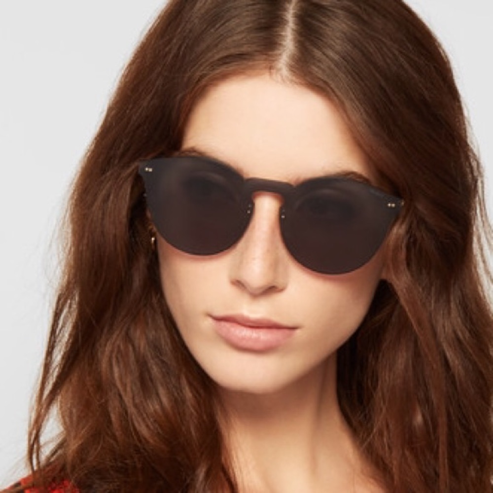 LAST ONE Gray gold mirror frameless sunglasses - Picture 6 of 8