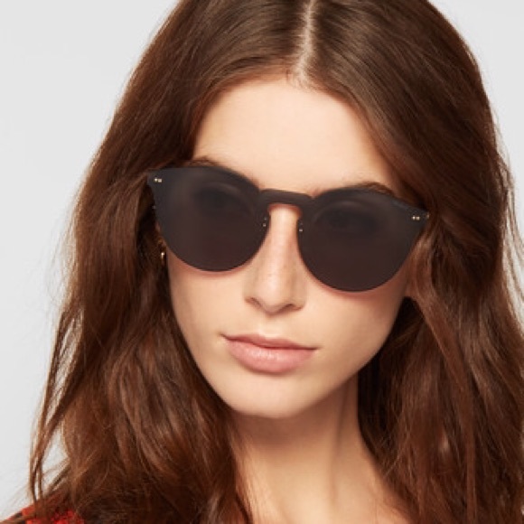 LAST ONE Gray gold mirror frameless sunglasses - Picture 6 of 8