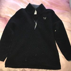 Fuzzy black jacket from pink//super cozy!!:)