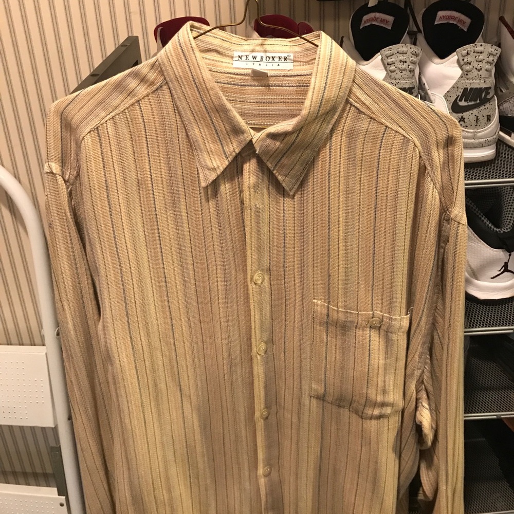 Vintage Men's Button Down Dress Shirt