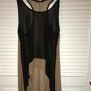 HI-LO BROWN AND BLACK TOP