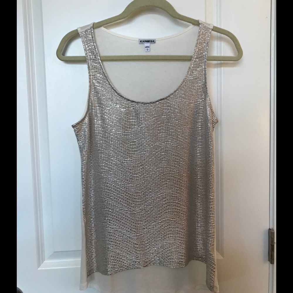 Express Metallic tank top