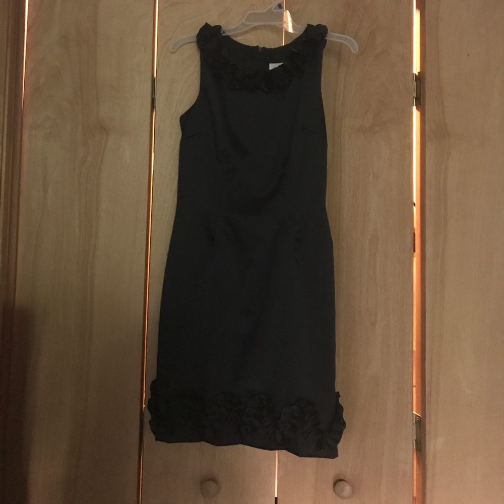 Black satin sleeveless midi dress