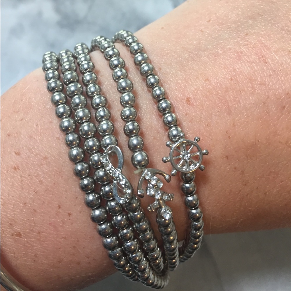NWT! Beach themed stretch bracelets