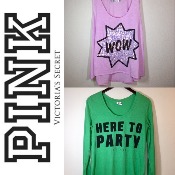 PINK Victoria's Secret Tops - BUNDLE: 2 PINK Tops