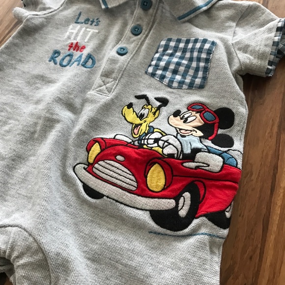 Disney's Mickey Mouse and Pluto Romper - Picture 1 of 3