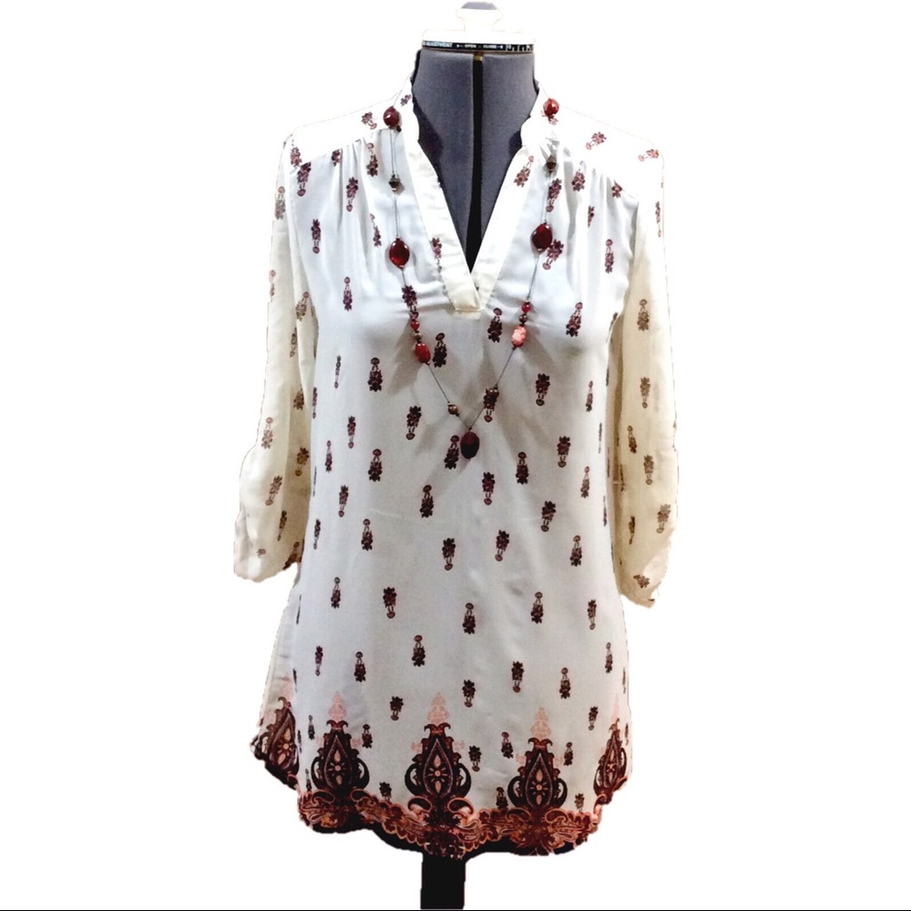 Price Drop!!!!  Ivory blouse by Rue 21.