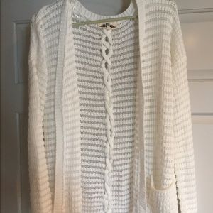 Women's open cardigan sweater
