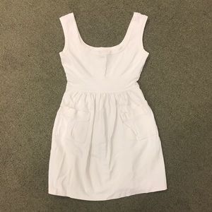 Diane von Furstenberg white dress w pockets