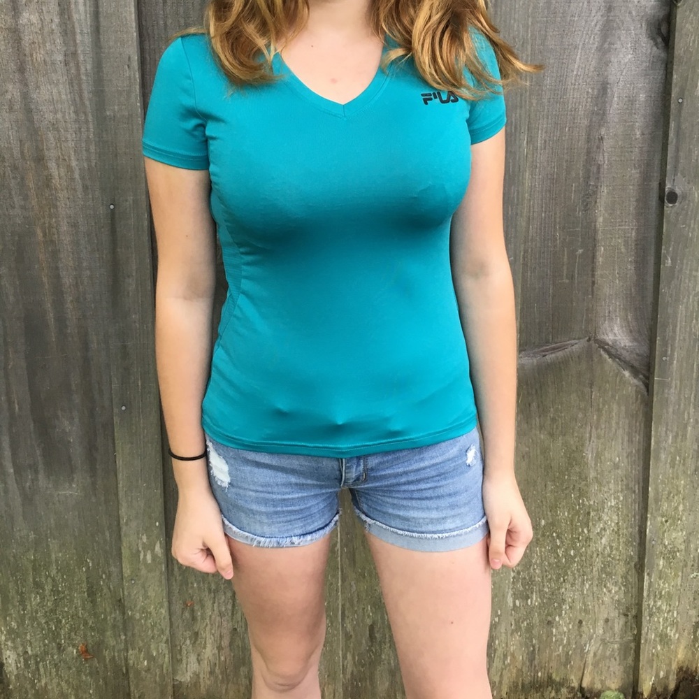 Blue sports shirt