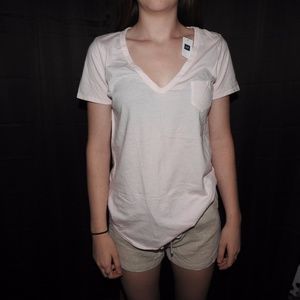 NWT Gap Cotton V Neck Tee