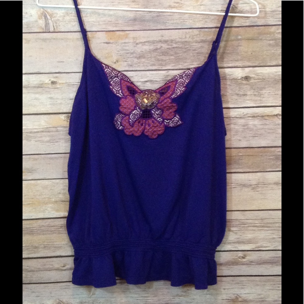 Spaghetti Strap Blouse With Elastic Waist