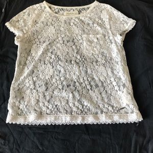 Lace t shirt from Abercrombie and Fitch