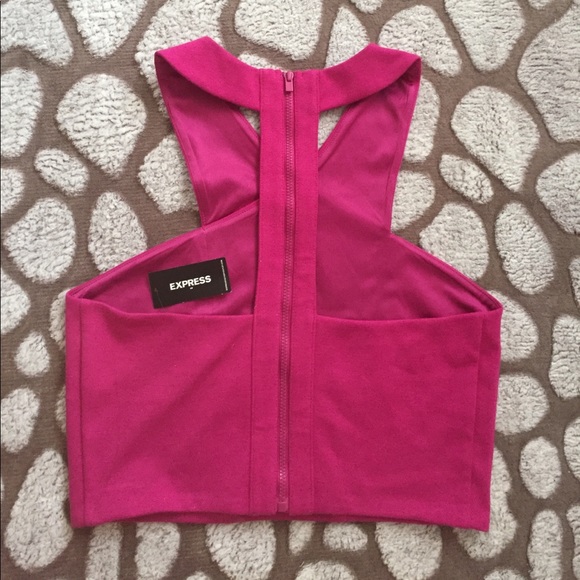 Magenta CropTop from Express ο - Picture 2 of 3