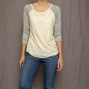 Market & Spruce Lace Top