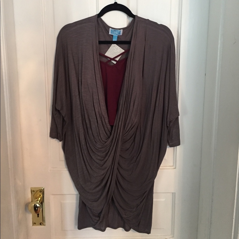 Grey Twist Tunic
