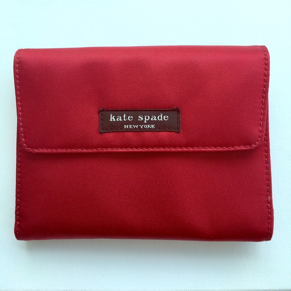 Kate Spade New York Red Nylon Bifold Wallet