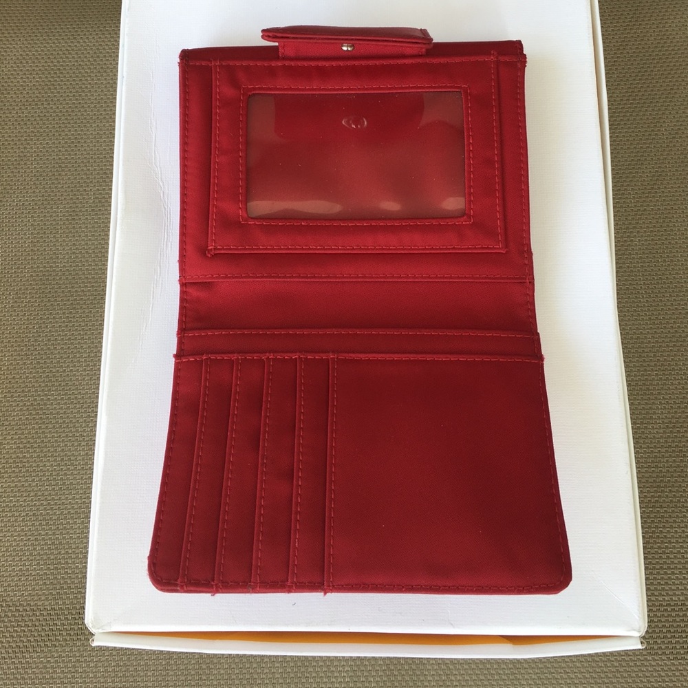 Kate Spade New York Red Nylon Bifold Wallet - Picture 4 of 6