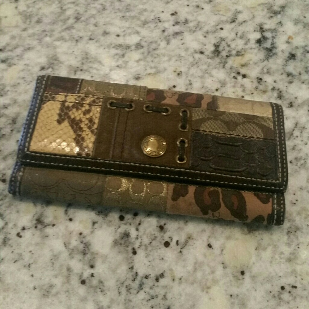 Coach Animal Print Wallet