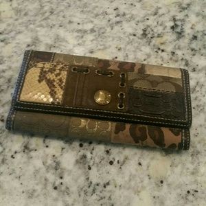 Coach Animal Print Wallet