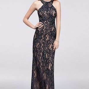 ALLOVER LACE MERMAID DRESS