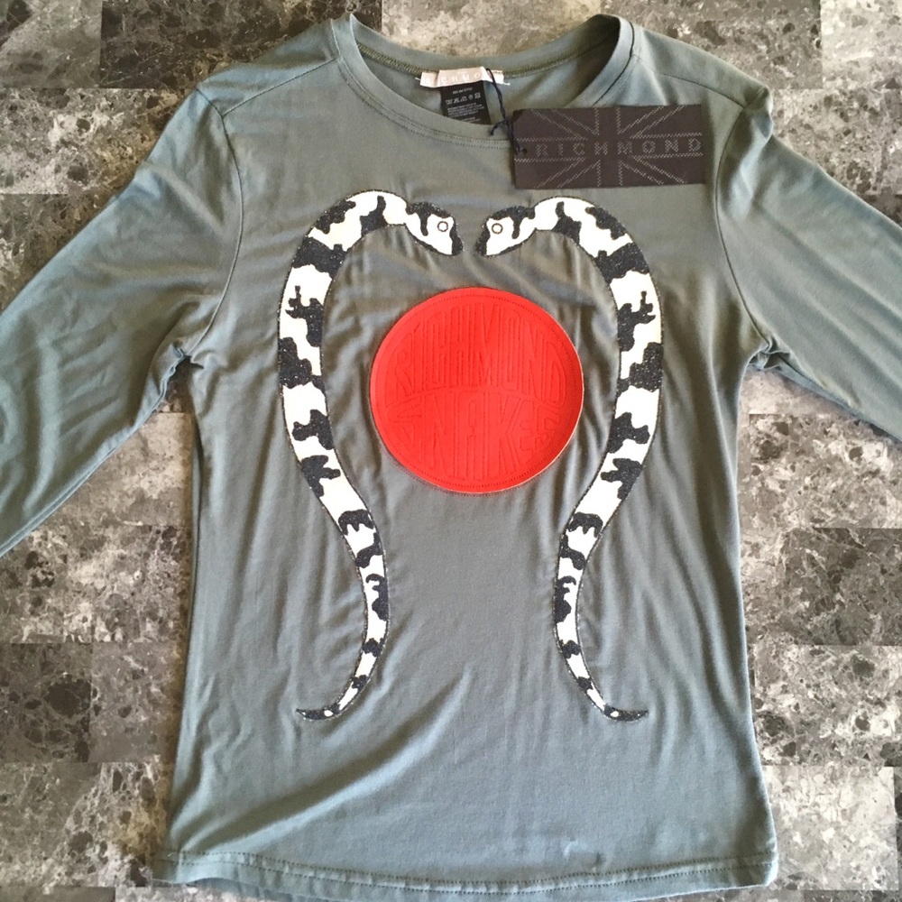 DESIGNER UNISEX Richmond Snakes Long Sleeve