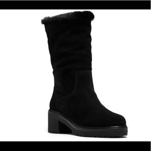 Michael Kors suede midi boots