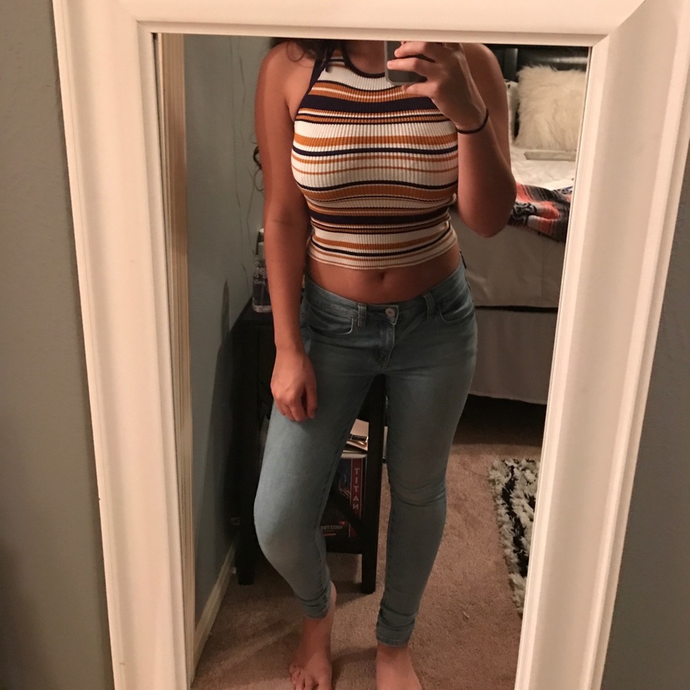 Pacsun/ la hearts tie around the neck top