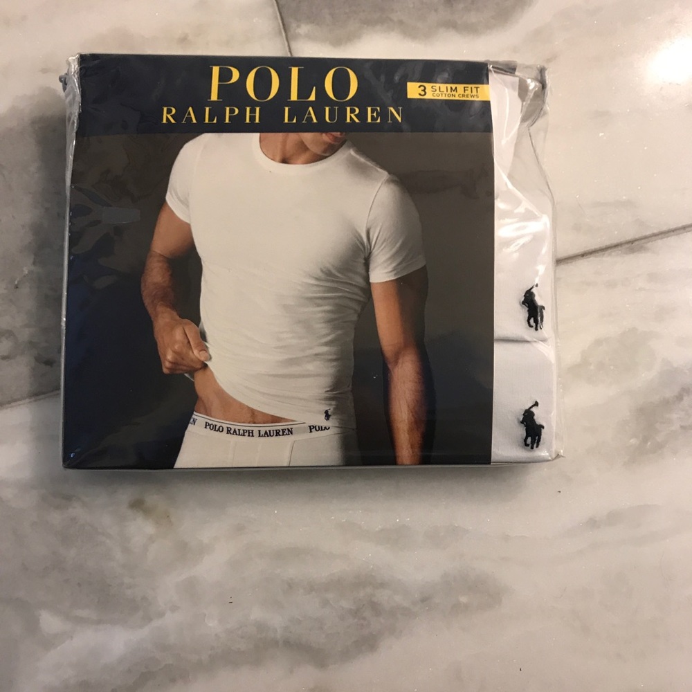 3 slim fit cotton crew men's t-shirts