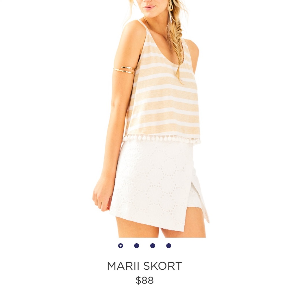Lilly Pulitzer Marii Skort white