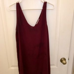 Maroon/dark red dress